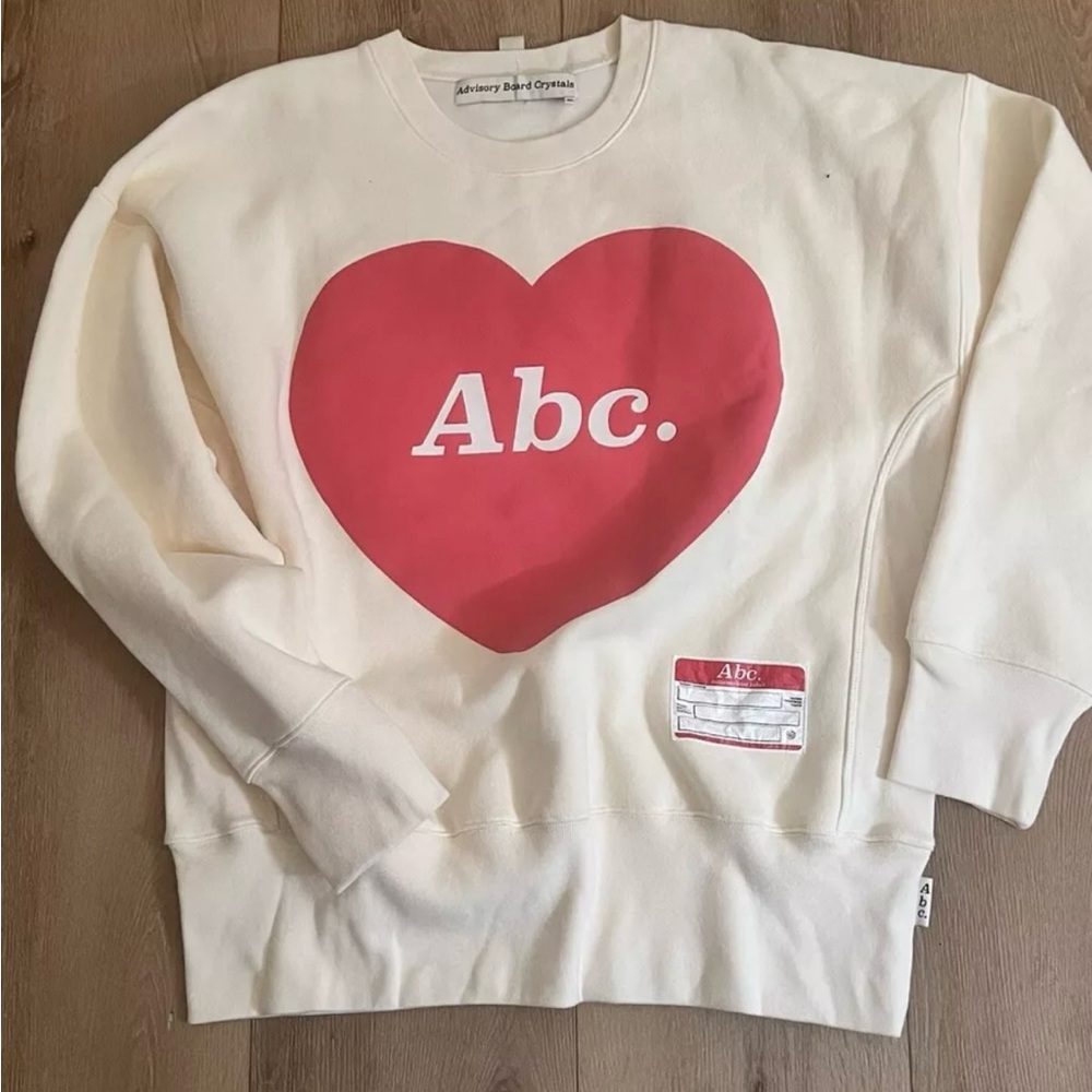 Advisory board crystals, ABC two X cream sweater Valentine’s Day